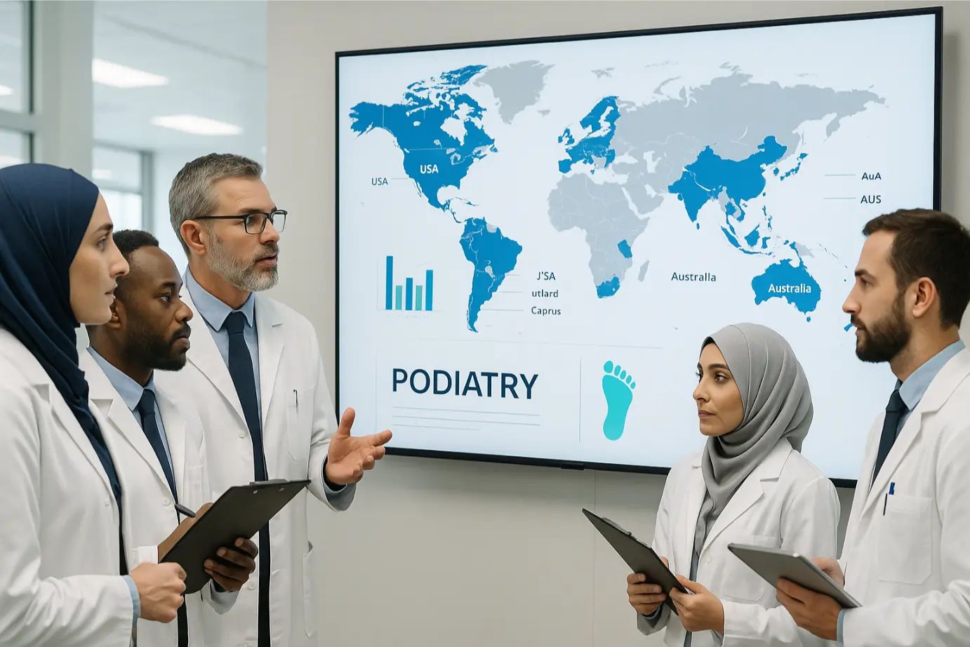 وضعیت پودیاتری در سطح جهانی